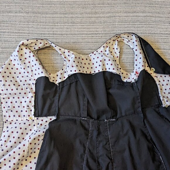 Vintage Handmade 1950s Sleeveless A-Line Sailor Inspired Dress XS - Picture 7 of 12